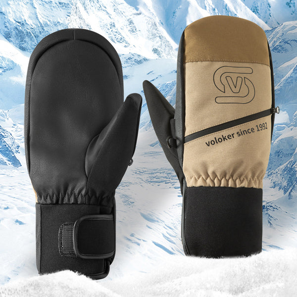 Ski gloves women's winter windproof and cold warm gloves non-slip waterproof touch screen 3m men's cycling gloves