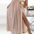 Y9338  cross-border summer new arrivals: european and american style fashionable elegant dress - sequin patchwork sleeveless gown