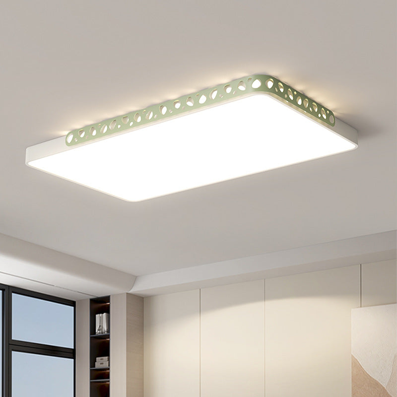 [Strict selection] 2025 new living room lamp simple modern atmosphere rectangular led ceiling lamp round lamp
