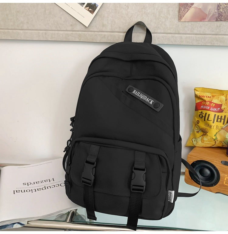 Spring backpack new colorway: mint green schoolbag for middle and high school students, casual travel, couples, and college students - breathable and lightweight