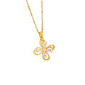 【titanium steel】hot-selling korean & japanese style hollow flower necklace - women's high-end, unique, and light luxury copper-inlaid zircon clavicle chain jewelry