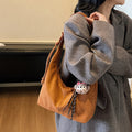 retro shoulder bag for women, 2025 new autumn/winter versatile casual bag, high-end large capacity crossbody dumpling bag