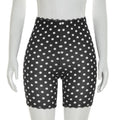spring and summer new arrivalfashion style sexy butt lift women's easiest for match tight printing style lace trim motorcycle shorts