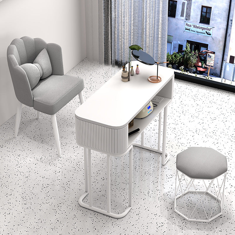 Cream style manicure table and chair set Japanese manicure table special price economical single double ins Internet celebrity multi-function