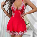 European and american hot-selling plus size lingerie: lace-trimmed see-through sexy nightgown, mesh suspender nightdress d254