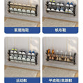 Bathroom wall multi-functional hanging slipper rack bathroom punch-free shoe hanging rack door back slit storage rack wholesale