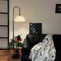 Chinese ancient styleretro floor lamp living room sofa medieval atmosphere bedroom bedside storage rack coffee table all-in-one fishing table lamp
