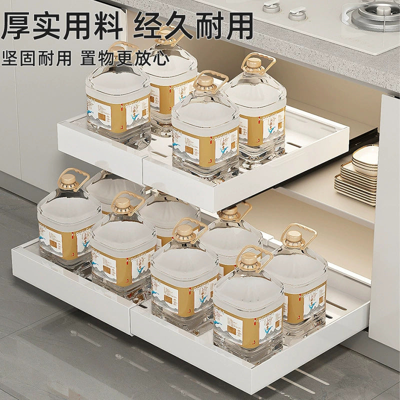 Strictly selected items, sink rack, non-punching retractable dish storage rack, cabinet pull-out rack