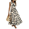 Shipped:  hot-selling women's printed long-sleeve dress for european and american cross-border e-commerce independent stores - export quality