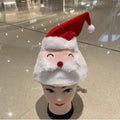 Christmas atmosphere hat - adult & kids cartoon style - santa & snowman - swaying, singing, musical, and light-up