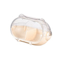 Lecheng new product powder puff storage box transparent dustproof desktop beauty egg air cushion storage box makeup egg portable storage