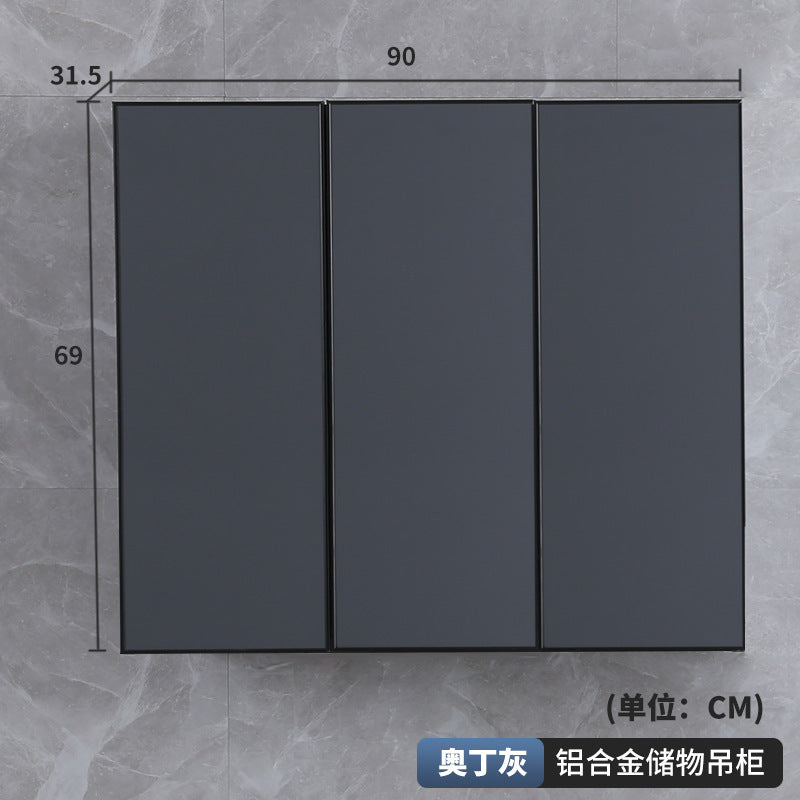 Space aluminum hanging cabinet balcony wall cabinet dining side cabinet hanging cabinet moisture-proof small apartment wall storage cabinet kitchen hanging cabinet