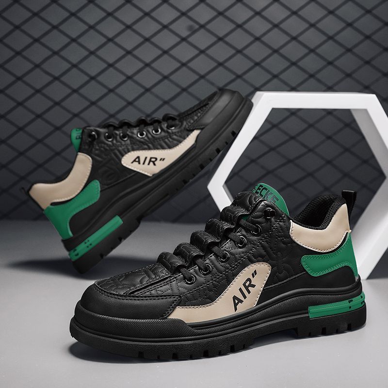 Men's shoes: 2025 autumn/winter new arrivals - versatile, trendy, leather, waterproof, casual running sneakers for men