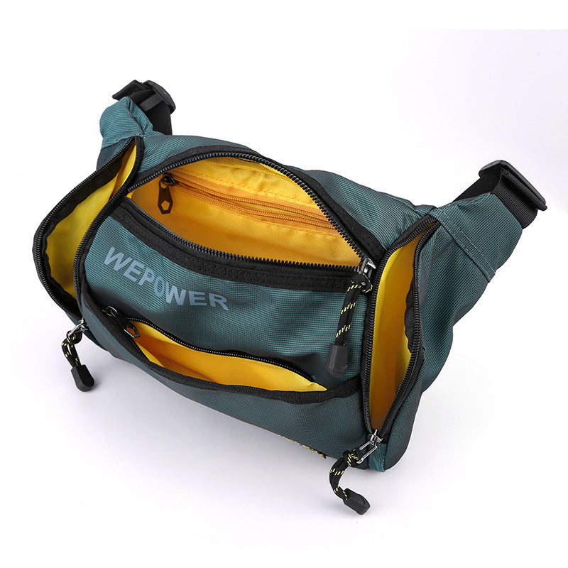 Cross-border new trendy men's breast bag large-capacity shoulder bag anti-splashing messenger bag casual outdoor sports fanny pack