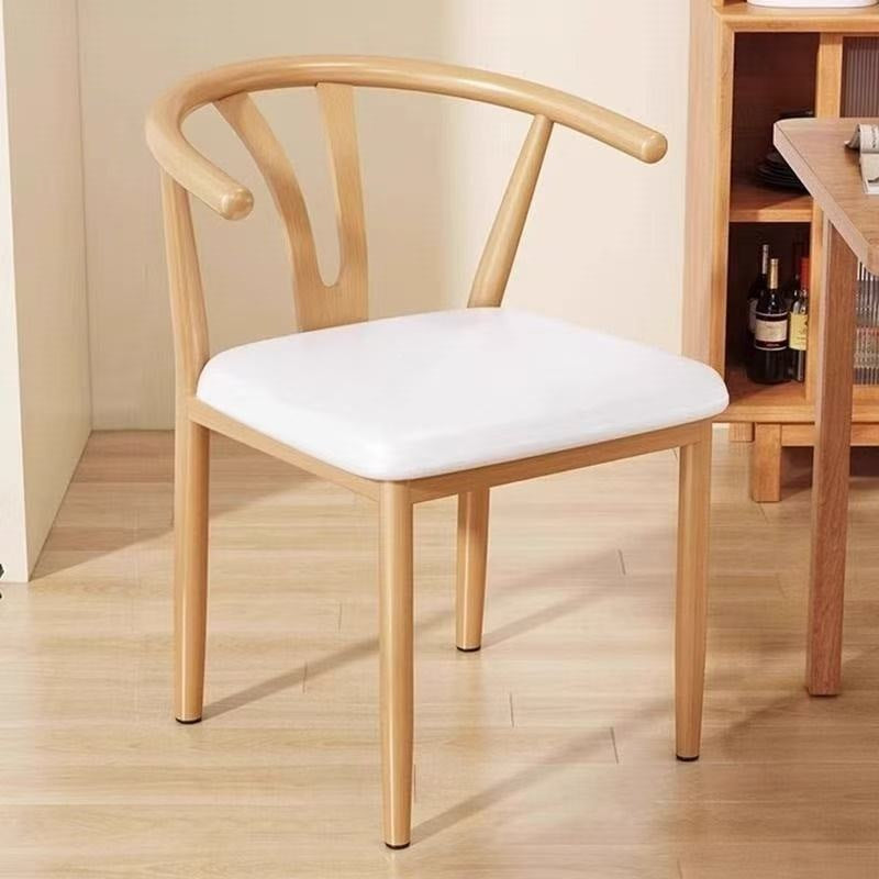 Taishi chair back chair for home dining chair modern casual commercial dining table horn restaurant stool backrest iron tea chair