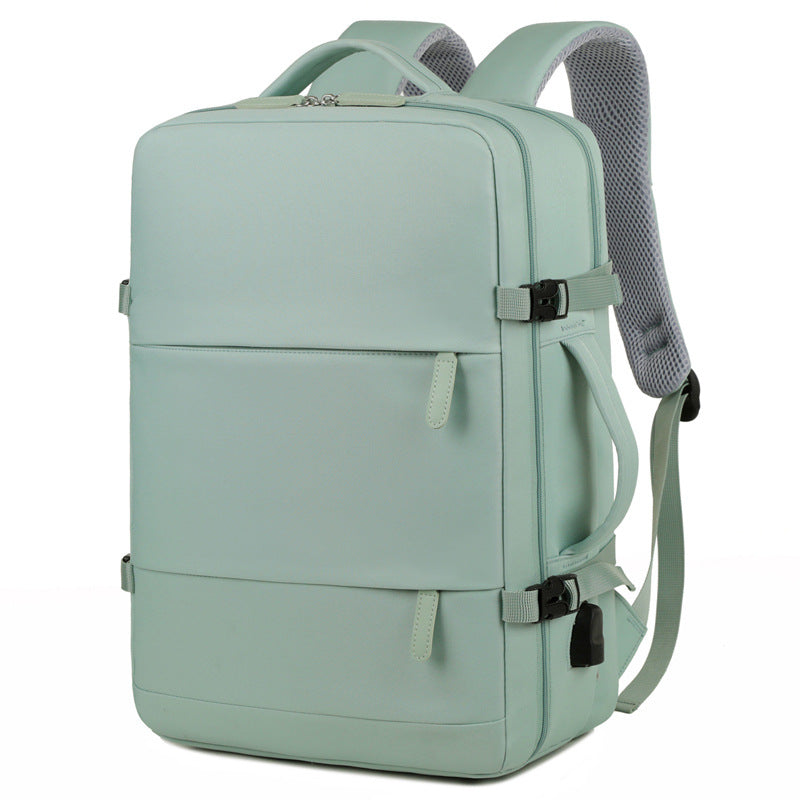Cross-border new backpack men's and women's multi-functional business and leisure computer bag large-capacity short-distance travel backpack