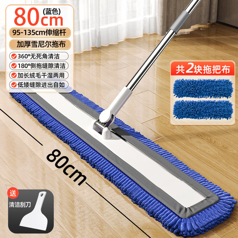 For homethickened chenille flat mop new arrival large panel one mop net hand wash free cleaning lazy handy gadget