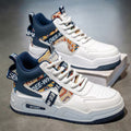 High-top men's shoes 2026 spring new arrival breathable easiest for matchcasual sneakers leather sports heightening small white student trendy shoes
