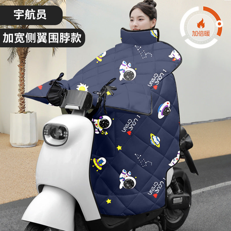 Battery car motorcycle cover 2025new arrivalfleece-linedthickened windproof quilt winter windproof quilt winterthickenedwaterproof