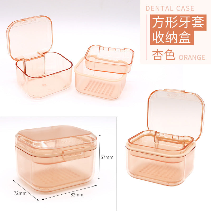 Dental Multifunctional Invisible Braces Storage Box Orthodontic Retainer Box Travel Portable Orthotics Cleaning Box Wholesale