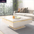 Rock slab mahjong table all-in-one dining table coffee table accessible luxury modern square multi-functional adjustable dual-purpose for home mahjong machine