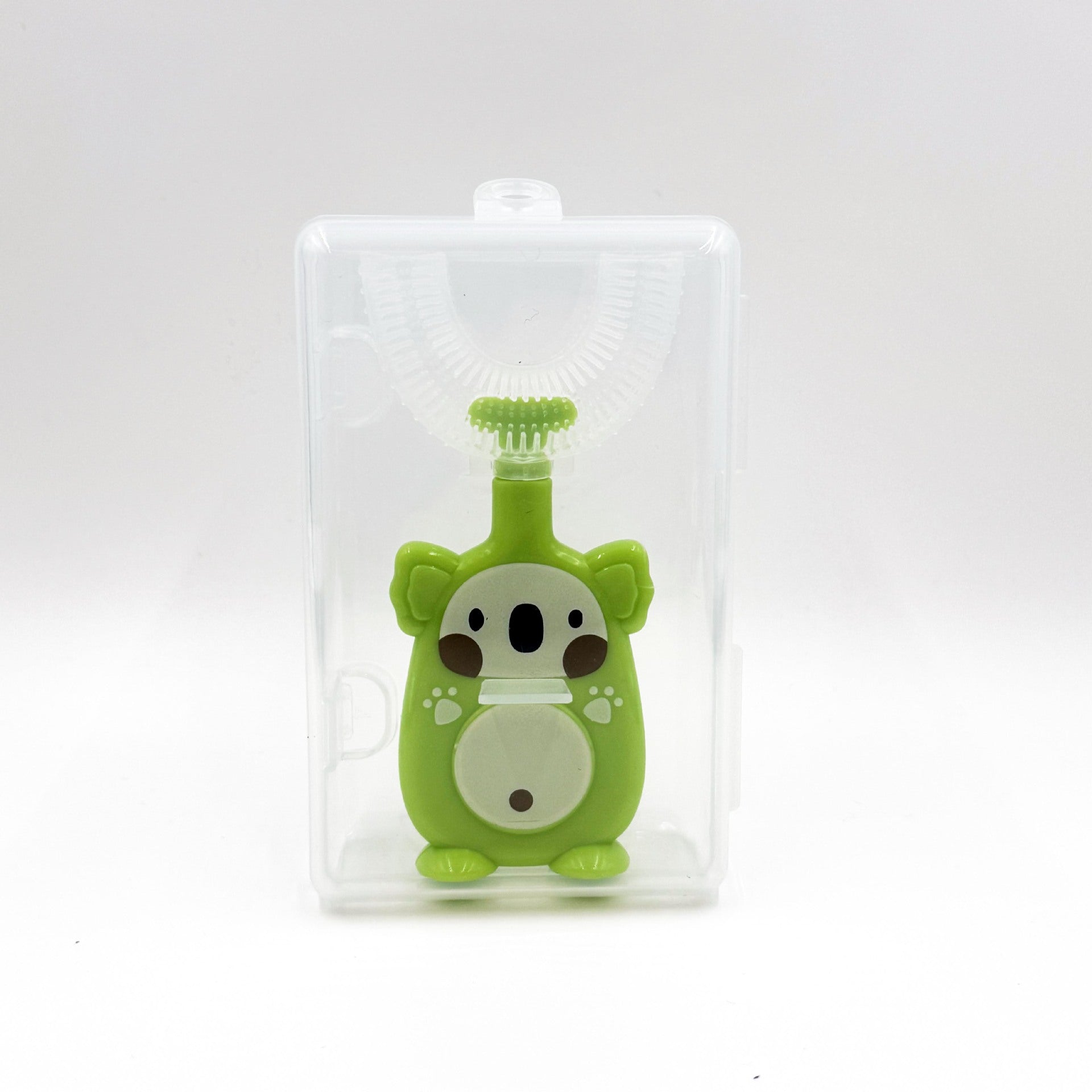 Children's U-shaped toothbrush Manual infant baby oral cleaning silicone toothbrush Cross-border soft bristle brushing artifact