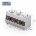 Sauce warmer machine commercial sauce machine thermostatic container chocolate sauce jam warmer stove heating single double three cylinder