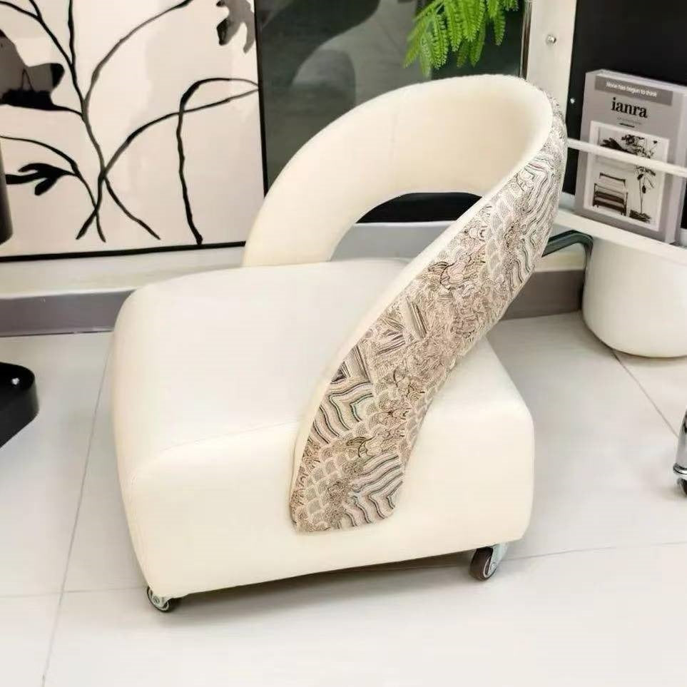 Small stool for home living room high-end pulley stool classy sense silent back chair shoe changing stool popular slip stool wooden