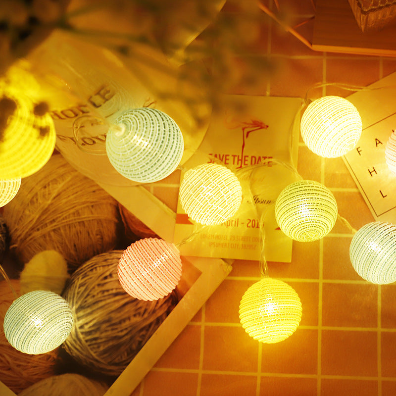 LED lights flashing stars lights string christmas wedding crack ball festival decoration girl heart INS wind full of stars