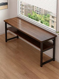 Computer desk single double layer office desk complete set rectangular training workbench for home living room desktop storage study table