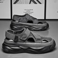 Crocs 2026 new summer outwear dad driving sandals men thick sole mesh sports beach shoes men