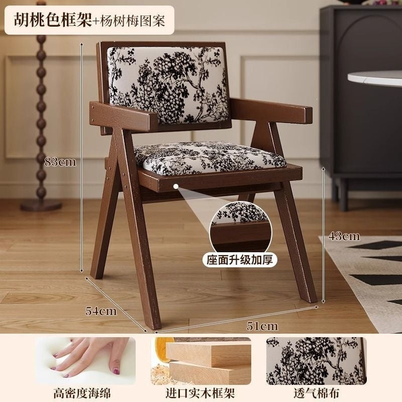 Scandinavian solid wood for home rattan balcony dining chair stool backrest b&b casualcasual rattan chair chandigarh chair