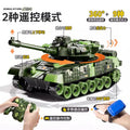 Kids' remote control tank toy - armored crawler model car with shooting cannon - electric vehicle - perfect birthday gift for boys
