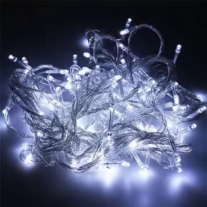 LED flash light string, battery light string, outdoor Christmas lights, festive wedding decoration lights, star light string.
