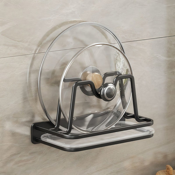 Cutting board rack Wall-mounted non-punching kitchen Stainless steel household multi-functional pot lid Cutting board Chopping board Drain rack