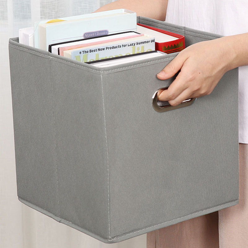 Fabric storage box Square foldable storage box Multifunctional storage box Book sundries storage and finishing artifact