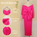 Am210730 deep v bow high waist hip party plus size women's dress party dress