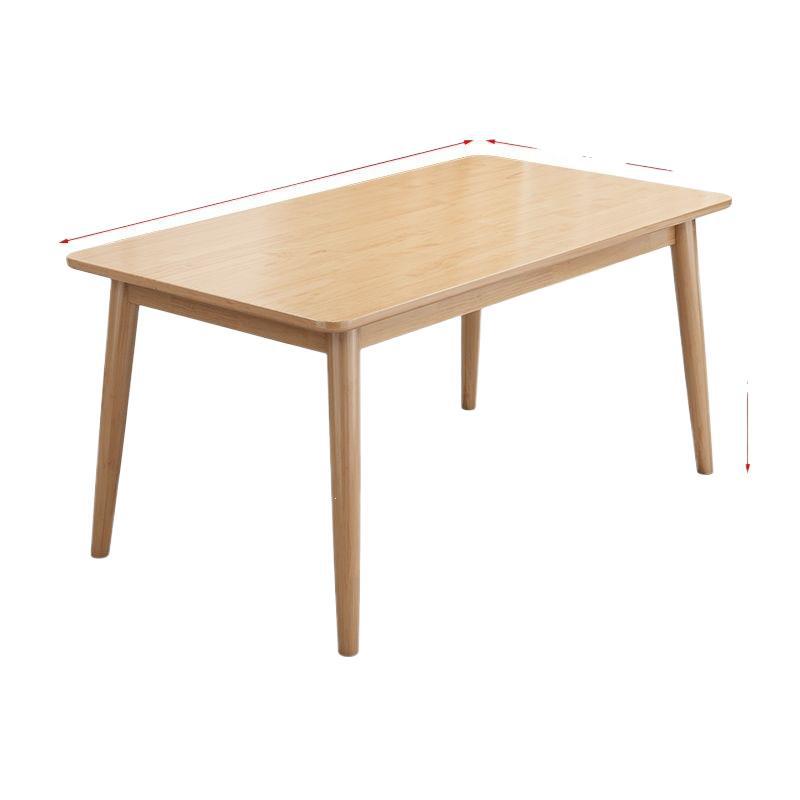 Nordic solid wood dining table modern casualaccessible luxury rectangular japanese table and chair combination dining table for home small apartment