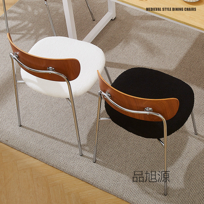 American cafe retro leather dining chair barbecue restaurant industrial style wrought iron chair simple milk tea shop dining stool