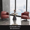 One table and two chairs burgundy [round table 60*57]