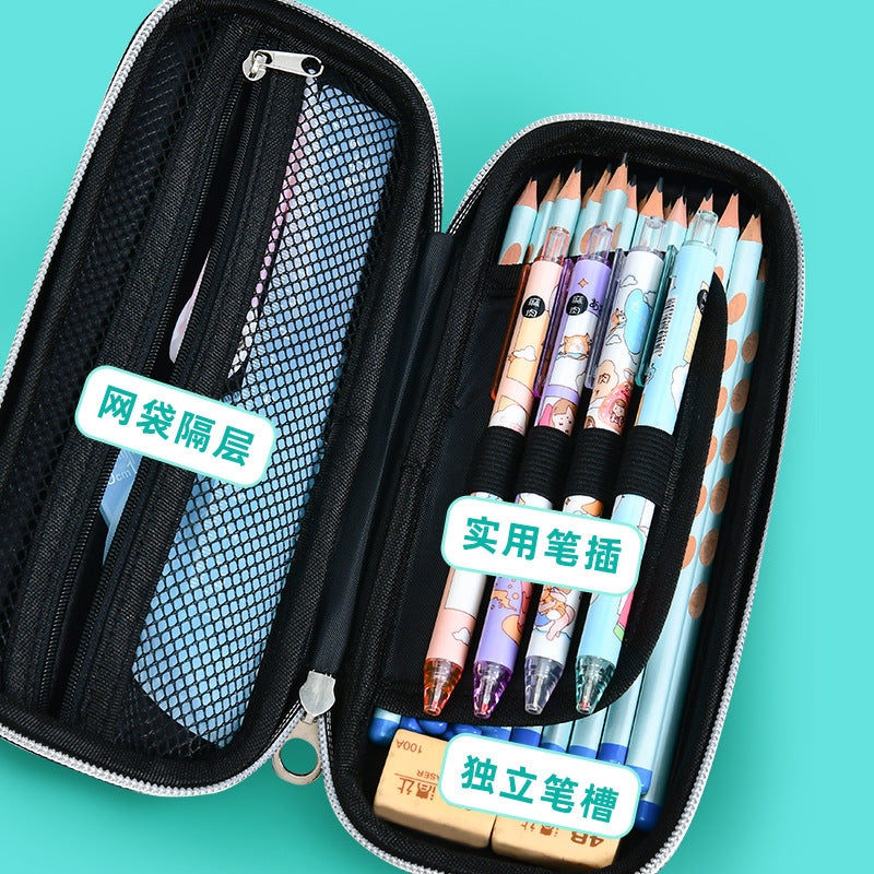 Decompression doll pencil case EVA primary school student stationery box 3D kindergarten cartoon cute men and women creative pencil bag