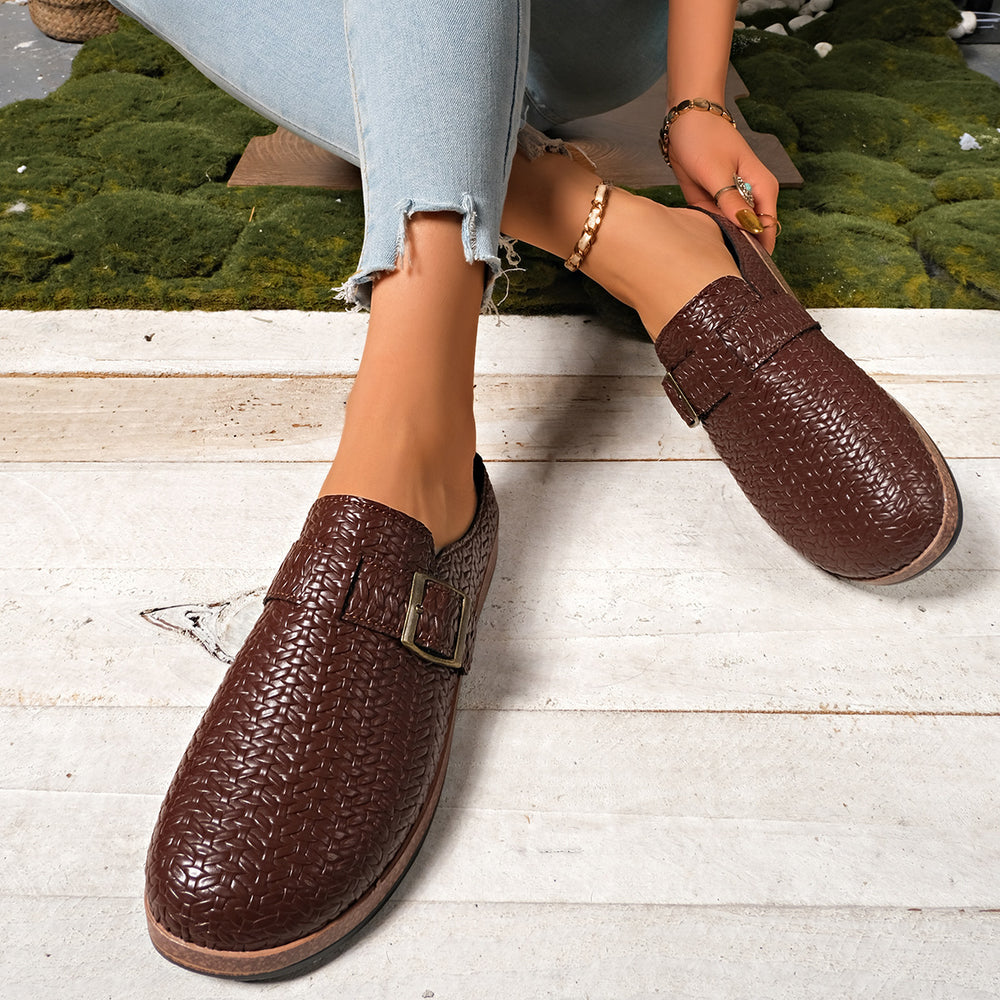 Amazon independent station  cross-border foreign trade large size slippers spring & fall new style retro casual slip-on toe slippers