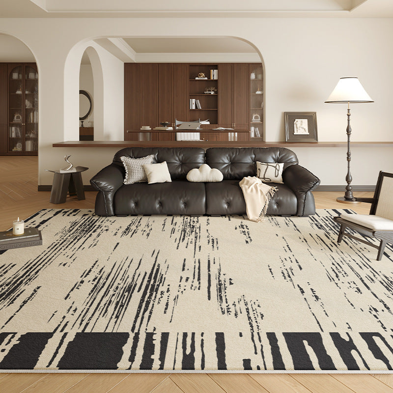 Carpet living room cream style waterproof maintenance-free  new style retro sofa coffee table no-wash and wipeable medieval floor mat
