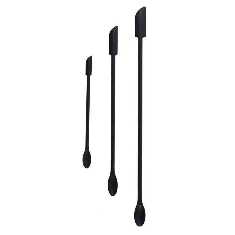 Silicone small tip spatula spoon suit baking mini long double-ended two-in-one spatula jam bottle spatula