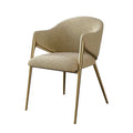 Designer lambswool dining chair - modern luxury cream style for home, hotel, sales office, villa, cafe, and restaurant - casual seating