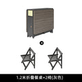 Cream style folding tablefor homefoldablemovable dining table and chair simple multifunctional table dining table and chair combination