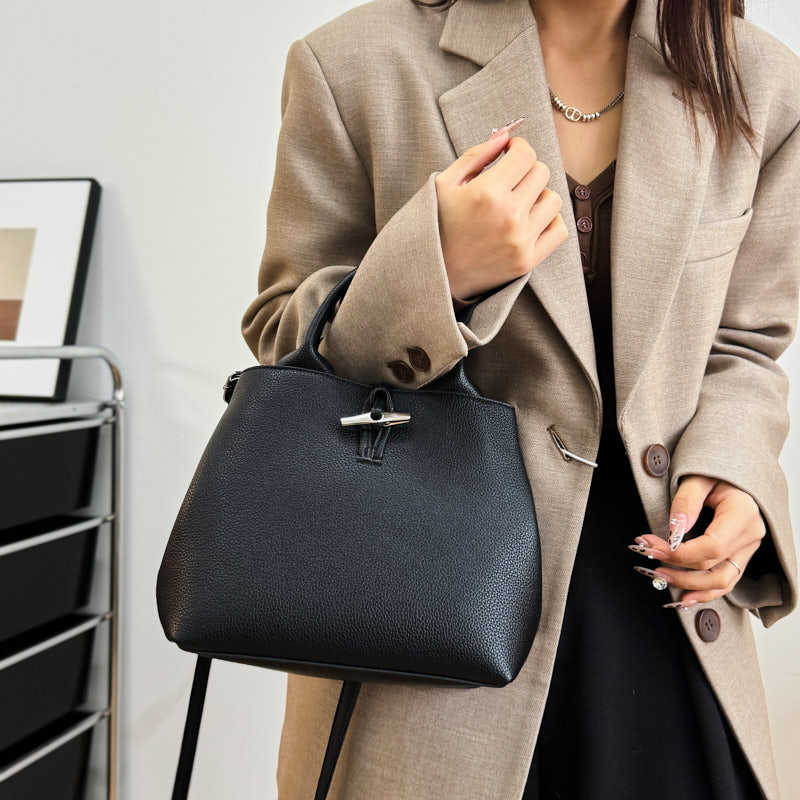 High quality new bamboo bag mini handbag bamboo buckle shoulder messenger bag casual women's bag