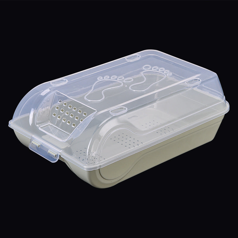 Wholesale flip-top clear shoe boxes - thickened dustproof shoe storage boxes - plastic shoe cabinet organizer