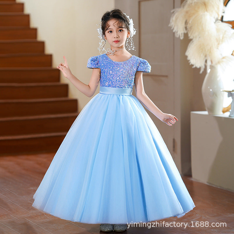 Ready-to-ship girls' dresses: new styles for hosts, piano performances, and princesses - high-end girl dresses