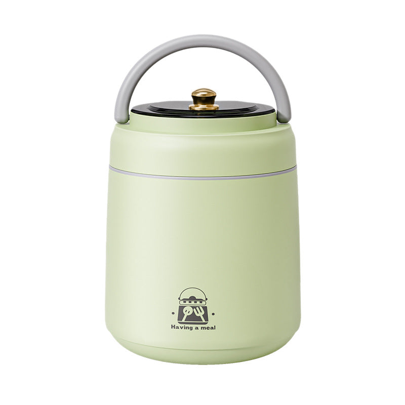 New 304 stainless steel insulated lunch box double-layered pot for office workers with rice bucket multi-layered compartment without odor gift